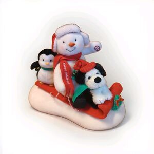 Hallmark Jingle Pals Snow What Fun Musical Plush Snowman Penguin Dog Sleigh Sled